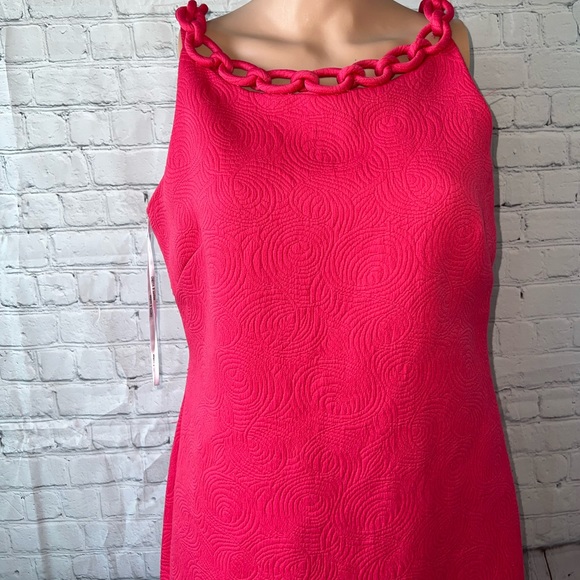Chetta Bee Sunhee dark pink sleeveless dress size 8 - Picture 2 of 12